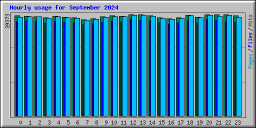 Hourly usage for September 2024